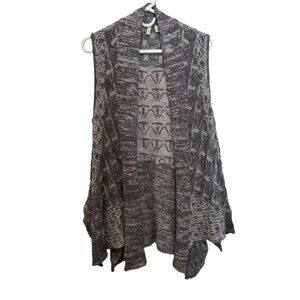 Open-knit cardigan, cotton-blend, cottage-fairy core, Y2K, vintage 90s boho look